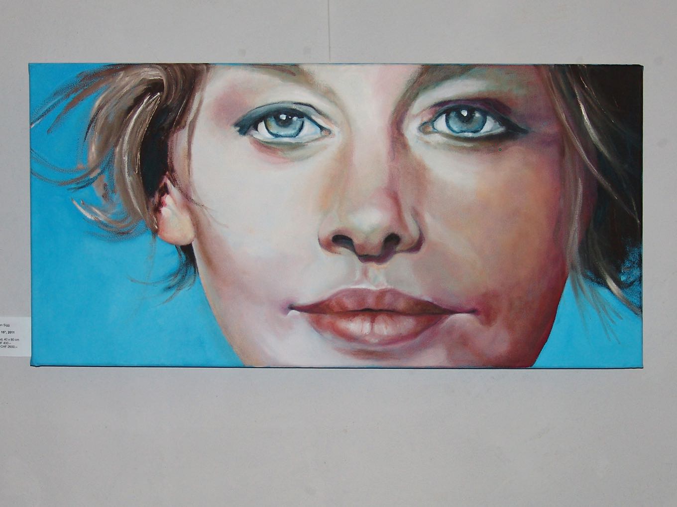 Inez van Deelen Sigg: Binnenpretje 15, 2011, Öl auf Leinwand, 40 x 80cm