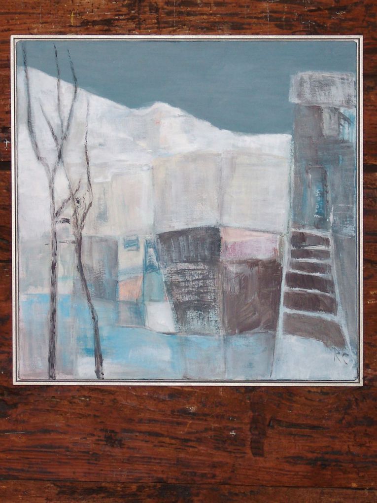 Rita Cedraschi: Winter im Engadin, 2011, Acryl auf Leinwand, 60 x 80cm, gerahmt