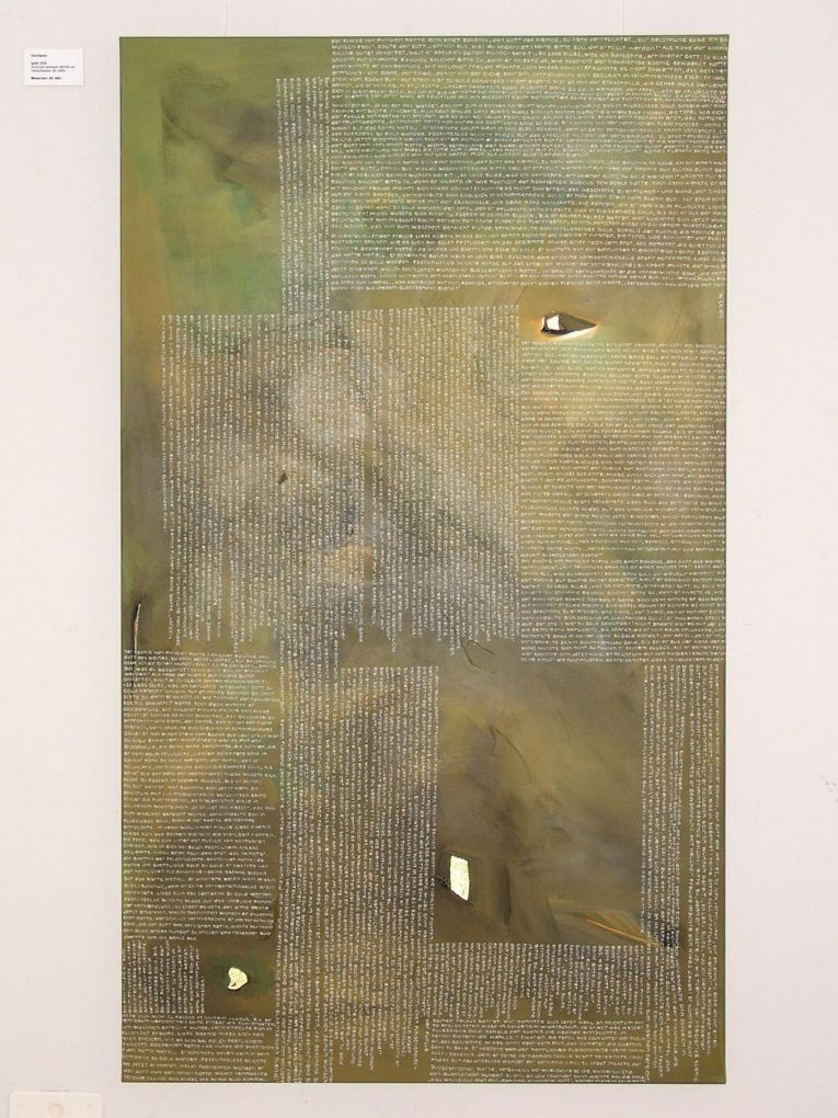 Urs Kamm: Gold, 2009, Acryl auf Leinwand, 80 x 140cm