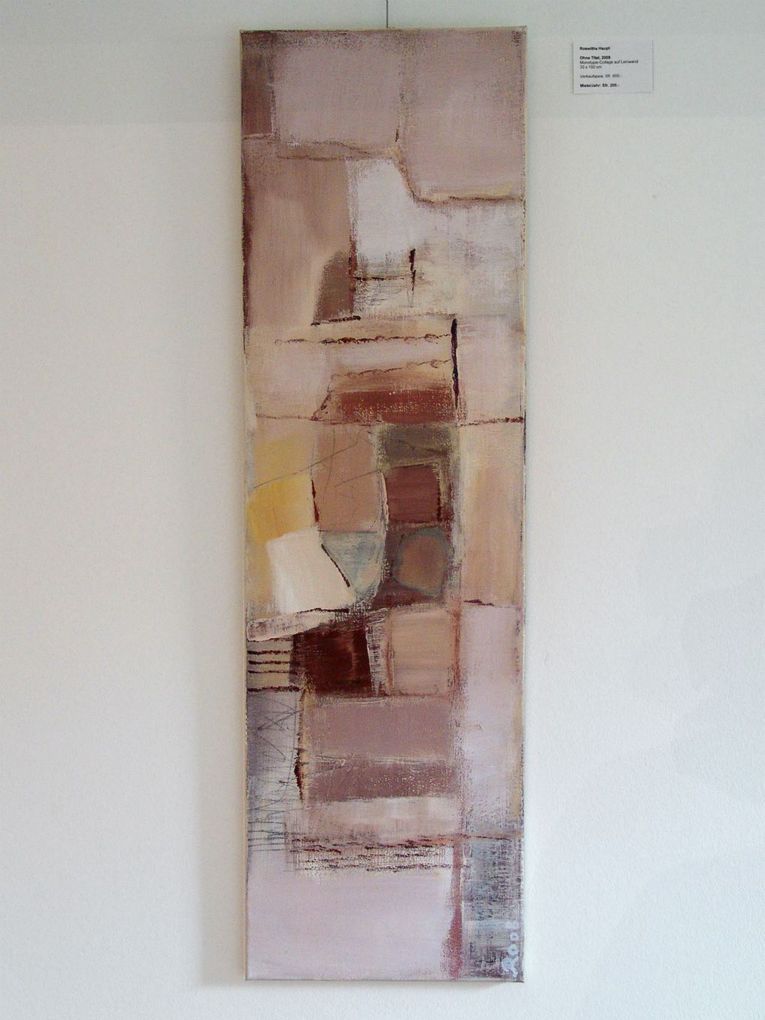 Roswitha Haupt: Ohne Titel, 2009, Acryl auf Leinwand, 100 x 30cm
