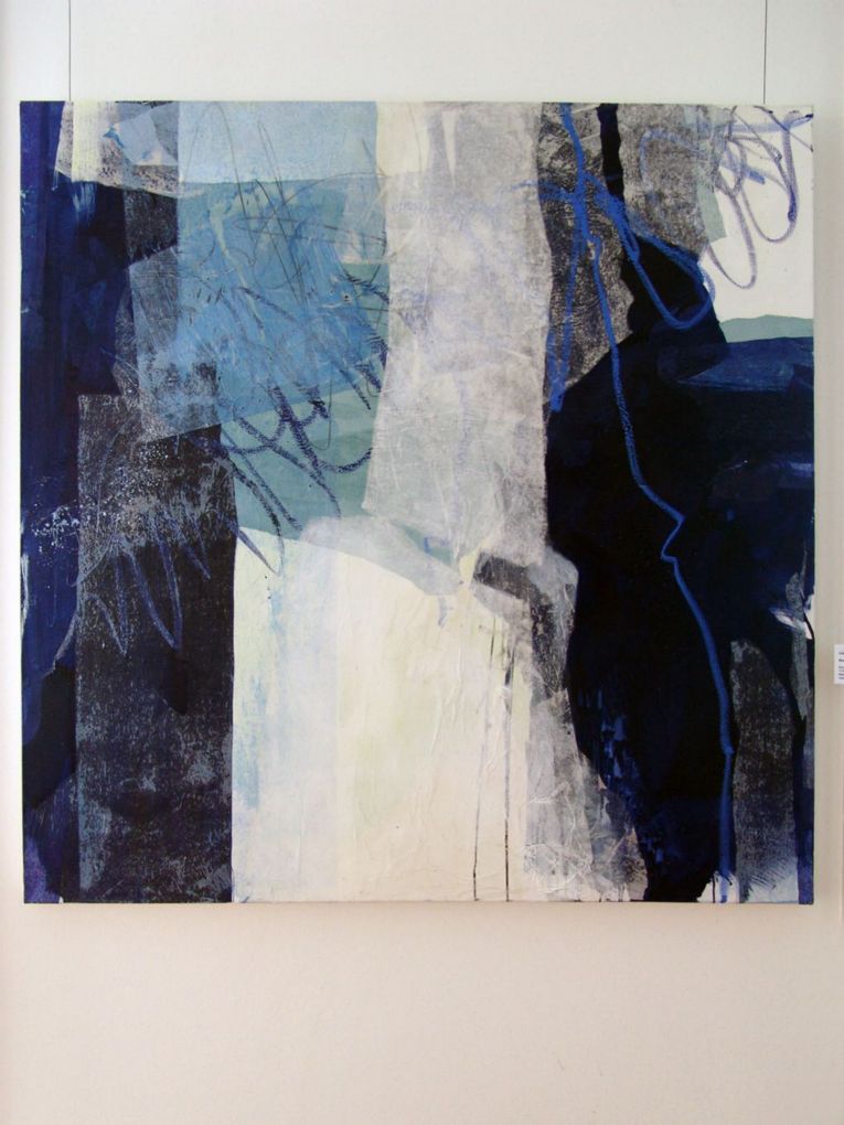 Annemarie Graf: Blue Jelly, 2008, Acryl auf Leinwand, 110 x 110cm