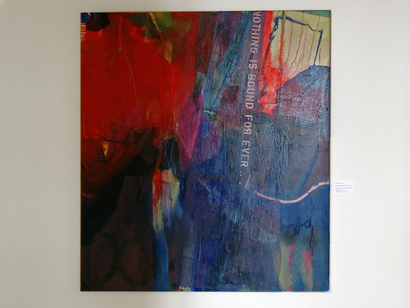 Annemarie Graf: Nothing is Bound, 2009, Acryl auf Leinwand, 100 x 110cm