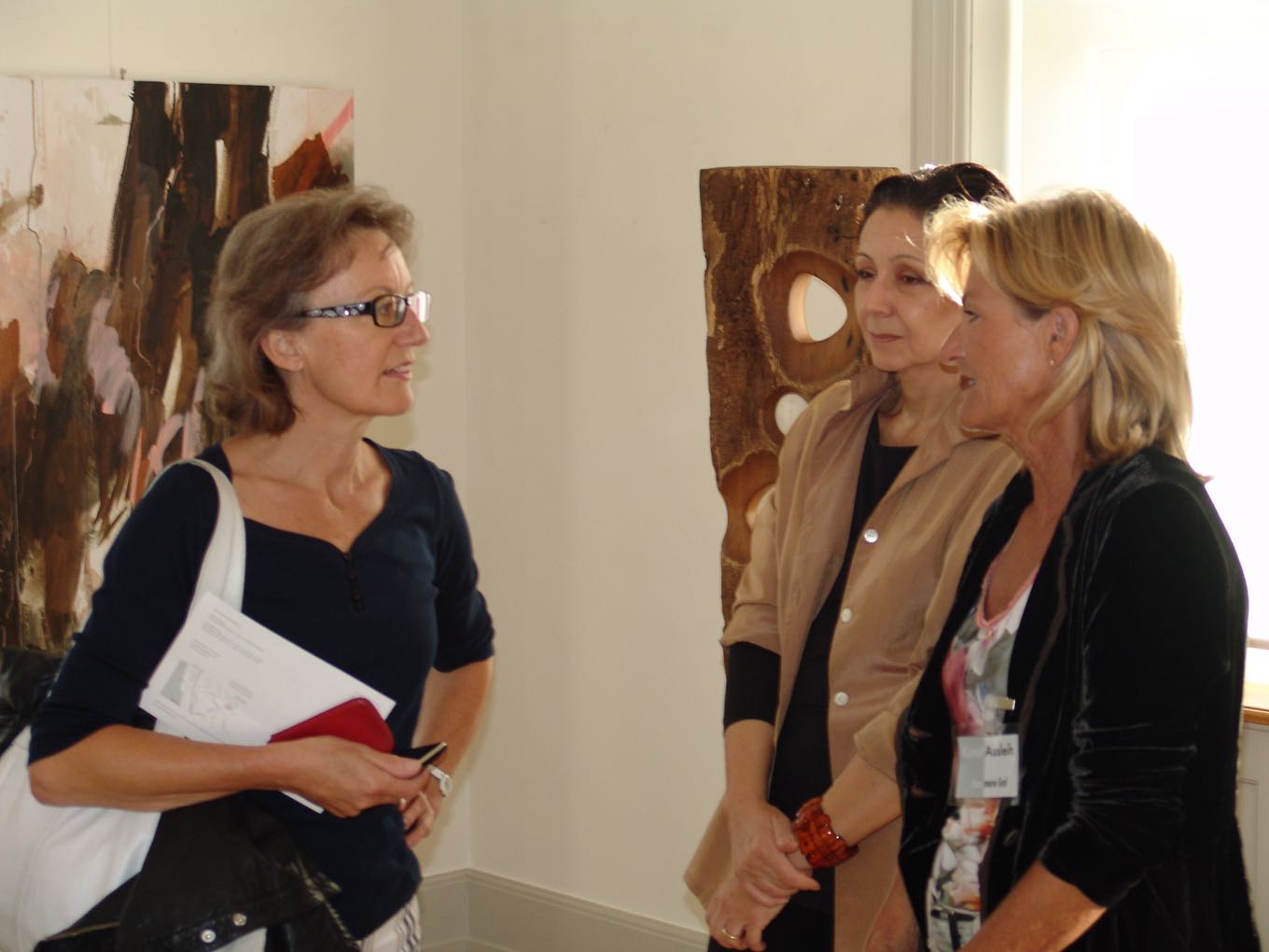 Diskussion mit der Künstlerin Annemarie Graf (ganz rechts)