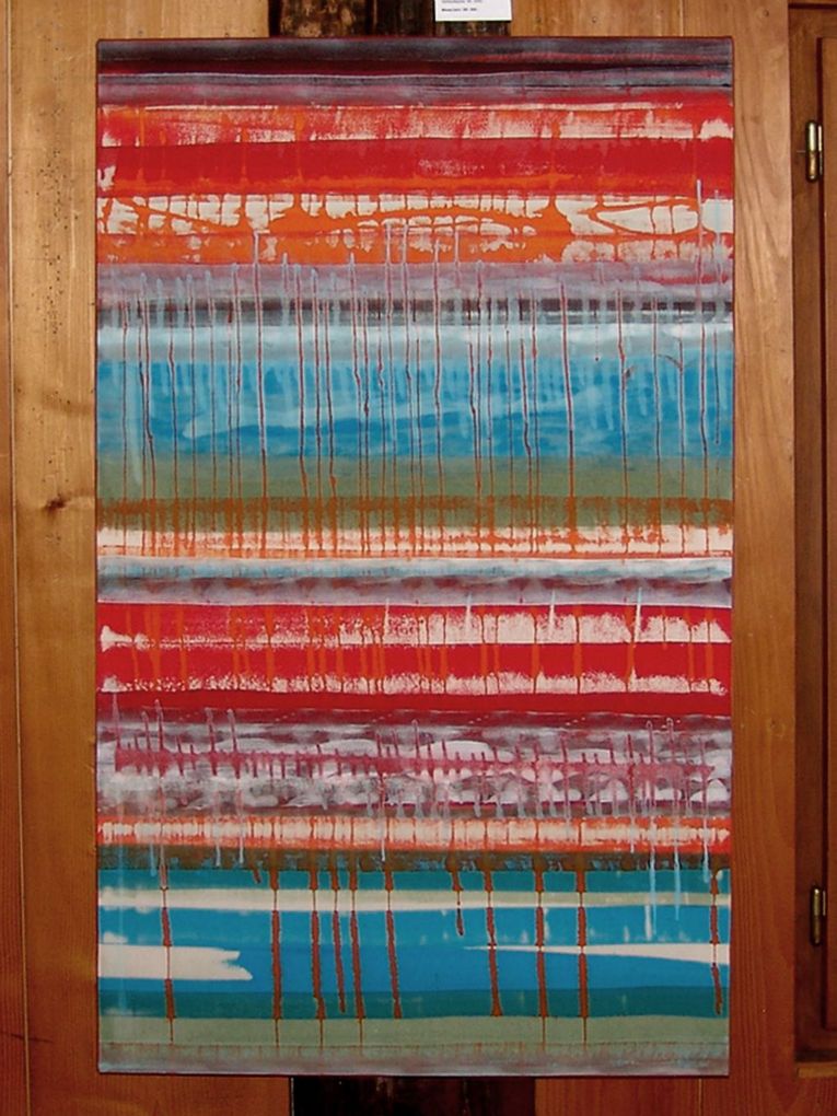 Alexandra Kaminsky: Waruna, 2009, Acryl auf Baumwolle, 120 x 70cm