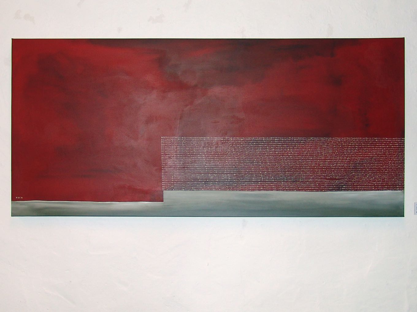 Urs Kamm: Leidenschaft, 2011, Acryl auf Leinwand, 70 x 160cm